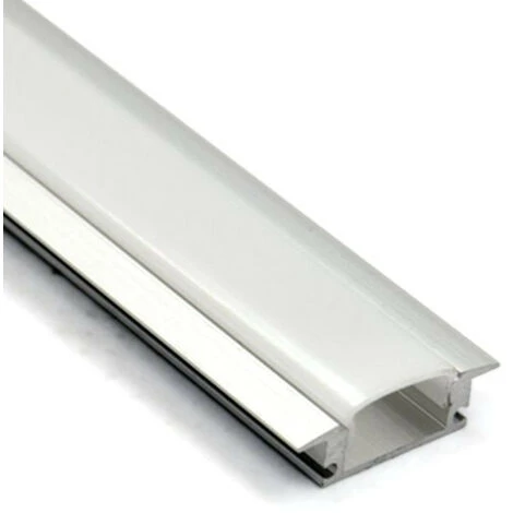 Jandei 4 1m Perfil Aluminio Tira Led Empotrar Tapa Redondeada Traslúcida 24,5x17,5mm 7 Jandei 4 1m Perfil Aluminio Tira Led Empotrar Tapa Redondeada Traslúcida 24,5x17,5mm - Imagen 5