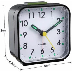 Despertador Analógico Silencioso, Sin Tictac, Despertador Suave, Pitidos, Aumento De Volumen, Repetición Y Funciones De Luz Que Funciona Con Pilas, Fácil De Configurar -Trio Ventas 91348380 5