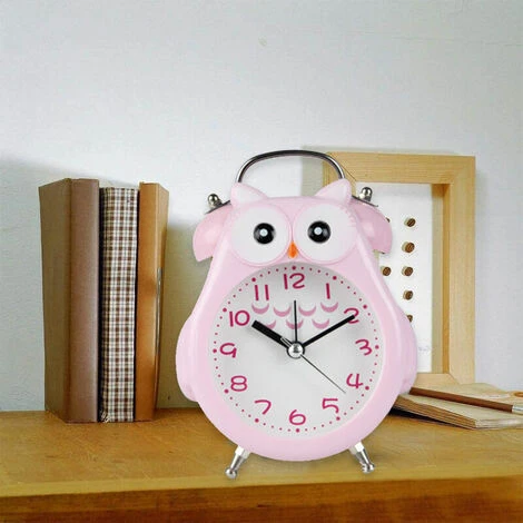 Alarma Silenciosa Que No Hace Tictac Con Luz Nocturna Y Función De Repetición, Funciona Con Pilas Y Es Fácil De Configurar, Bonito Reloj Decorativo Con Forma De Búho Para La Habitación De Las Niñas. 7 Alarma Silenciosa Que No Hace Tictac Con Luz Nocturna Y Función De Repetición, Funciona Con Pilas Y Es Fácil De Configurar, Bonito Reloj Decorativo Con Forma De Búho Para La Habitación De Las Niñas. - Imagen 5