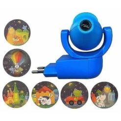 Star Moon Animal Projector Proyector LED 6 Sensor De Imágenes Enchufe De La UE Luz Nocturna Para La Decoración De La Habitación De Los Niños Rojo