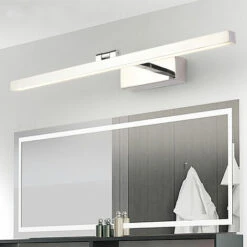 Luz De Espejo LED, Luz De Gabinete De Espejo Aplique De Interior Moderno 9w / 40cm Negro -Trio Ventas 91507101 4