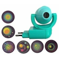 Star Moon Animal Projector Proyector LED 6 Sensor De Imágenes Enchufe De La UE Luz Nocturna Para La Decoración De La Habitación De Los Niños Rosa -Trio Ventas 91508030 4