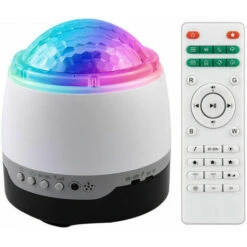 Proyector De Cielo De Pantalla, Proyector De Cielo De PantallaOndas De Agua Con Altavoz Bluetooth, Proyector De Estrellas8 Sonidos De La Naturaleza, Luz NocturnaLED Para Decoración De Habitaciones Inf