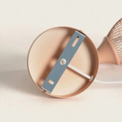 Lámpara De Pared De Madera Y Metal Monah Rosa Pastel. -Trio Ventas 92121934 5