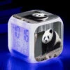 ZOLGINAH Panda LED Despertador, Despertador De Noche Para Niños, Cuadrado, Pantalla LCD Iluminada, Diseño De Panda (9) -Trio Ventas 93433834 1