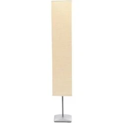Lámpara De Pie Con Soporte De Acero 135 Cm Beige VidaXL