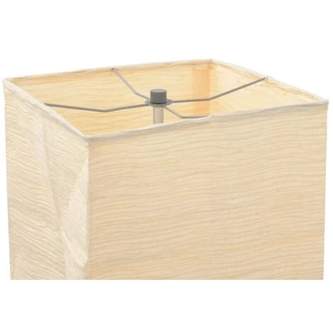 Lámpara De Pie Con Soporte De Acero 135 Cm Beige VidaXL 5 Lámpara De Pie Con Soporte De Acero 135 Cm Beige VidaXL - Imagen 3