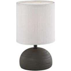 Lámpara Marrón Cerámica De Sobremesa Modelo Luci E14 (Trio Lighting 50351026)