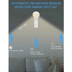 Luz Nocturna LED Automática, Lámpara LED Con Sensor De Movimiento Con 3 Modos (automático/encendido/apagado), Rotación De 360° Ajustable Mini Lámpara De Escritorio Recargable USB Para Pasillo, Estudio 8 Luz Nocturna LED Automática, Lámpara LED Con Sensor De Movimiento Con 3 Modos (automático/encendido/apagado), Rotación De 360° Ajustable Mini Lámpara De Escritorio Recargable USB Para Pasillo, Estudio -Trio Ventas 95480568 2