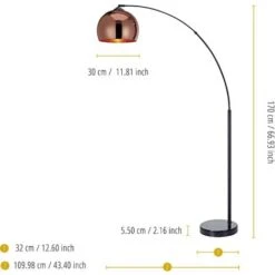 Teamson Home 'Arquer' Lámpara Moderna LED De Pie Estándar Curvada Y Cromada VN-L00011-EU 10 Teamson Home 'Arquer' Lámpara Moderna LED De Pie Estándar Curvada Y Cromada VN-L00011-EU -Trio Ventas 95613301 4