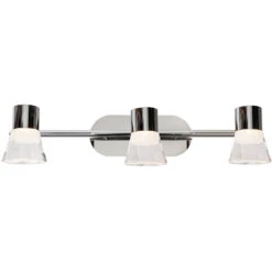 Regleta Para Baño LED 3x5W Cromo IP44