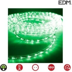 EDM Tubo Flexiled Led 2 Vias Fijo 30Leds/Mts Verde Lumeco Euro/Mts