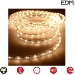 EDM Tubo Flexiled Led 2 Vias Fijo 30Leds/Mts Blanco Calido Lumeco Euro/Mts