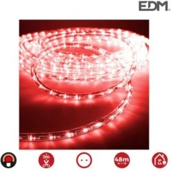 EDM Tubo Flexiled Led 2 Vias Fijo 30Leds/Mts Rojo Lumeco Euro/Mts