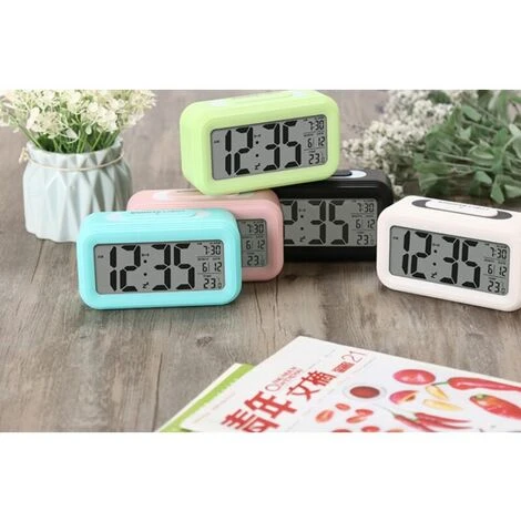Despertador Digital Despertador Matutino, Despertador De Viaje Con Función De Repetición De Luz Nocturna, Despertador Digital Silencioso Con Pilas Para Niños Adultos Pantalla LED Grande Calendario De 7 Despertador Digital Despertador Matutino, Despertador De Viaje Con Función De Repetición De Luz Nocturna, Despertador Digital Silencioso Con Pilas Para Niños Adultos Pantalla LED Grande Calendario De - Imagen 5