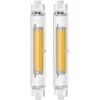 Pack De 2 Bombillas LED R7S 118mm 30W Regulable, Luz Lineal J118MM 20w Equivalente A 200W Halógena, Blanco Cálido 3000K, 3000lm, Sin Parpadeo, Para Cocina, Baño, Jardín -Trio Ventas 96495072 1