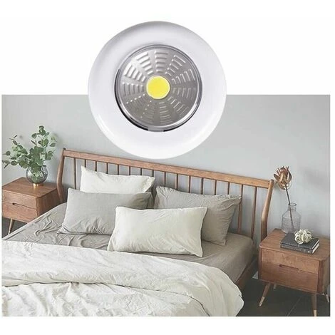 Luz De Noche LED De Piezas, Lámpara LED Táctil Adhesiva Con Interruptor, Lámpara De Gabinete Autoadhesiva, Lámpara De Gabinete De Cocina COB, Lámpara Adhesiva De Gabinete De Cocina 4 Luz De Noche LED De Piezas, Lámpara LED Táctil Adhesiva Con Interruptor, Lámpara De Gabinete Autoadhesiva, Lámpara De Gabinete De Cocina COB, Lámpara Adhesiva De Gabinete De Cocina - Imagen 2