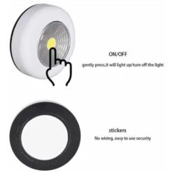 Luz De Noche LED De Piezas, Lámpara LED Táctil Adhesiva Con Interruptor, Lámpara De Gabinete Autoadhesiva, Lámpara De Gabinete De Cocina COB, Lámpara Adhesiva De Gabinete De Cocina 10 Luz De Noche LED De Piezas, Lámpara LED Táctil Adhesiva Con Interruptor, Lámpara De Gabinete Autoadhesiva, Lámpara De Gabinete De Cocina COB, Lámpara Adhesiva De Gabinete De Cocina -Trio Ventas 97022790 4