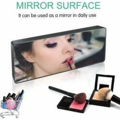 Reloj Despertador Con Espejo, Reloj Despertador Digital Con Fecha/temperatura/pantalla LED De Repetición/2 Alarmas/puerto De Carga USB, Para Viajes, Dormitorio, Oficina, Cocina, Color Negro -Trio Ventas 97080740 5