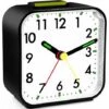 Reloj Despertador Analógico Silencioso, Reloj Despertador De Viaje, Pequeño Reloj Despertador Matutino Con Función De Repetición, Funciona Con Pilas, Ideal Para Dormitorio De Niños, Mesita De Noche, S -Trio Ventas 97604737 1