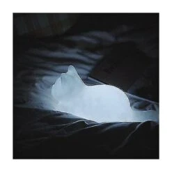 Luz De Noche De Gato De Vinilo, Lámpara De Animal Portátil Para Dormitorio
