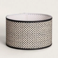 Pantalla Lámpara Saniya ILUZZIA Natural - Negro.
