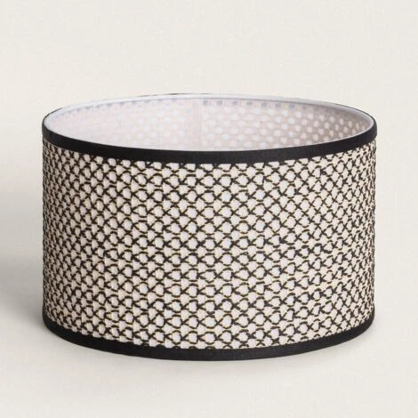 Pantalla Lámpara Saniya ILUZZIA Natural - Negro. 5 Pantalla Lámpara Saniya ILUZZIA Natural - Negro. - Imagen 3