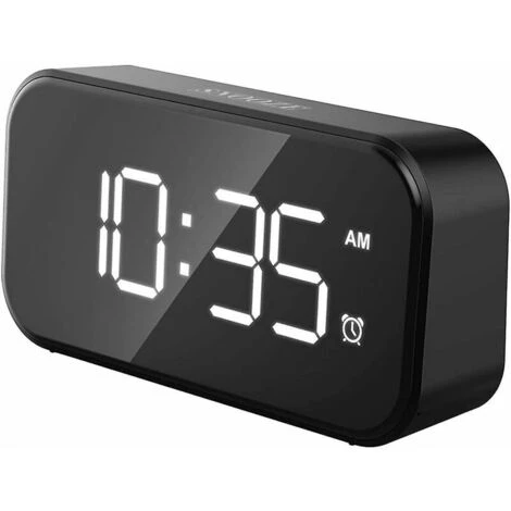 Reloj Despertador Digital LED De Noche Con Alimentación De Red, Reloj Despertador Con Pantalla Digital De 5 LED Con Puertos USB Duales, 12/24 Horas, Brillo De 6 Niveles, Función De Repetición 3 Reloj Despertador Digital LED De Noche Con Alimentación De Red, Reloj Despertador Con Pantalla Digital De 5 LED Con Puertos USB Duales, 12/24 Horas, Brillo De 6 Niveles, Función De Repetición