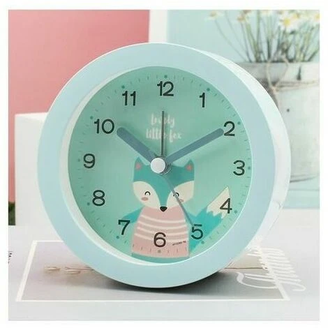 Reloj Despertador Sin Tictac Para Niños, Reloj Despertador Para Niños Con Luz Nocturna, Dormitorio, Mesita De Noche, Dibujos Animados Lindos, Alimentado Por Batería (azul) 3 Reloj Despertador Sin Tictac Para Niños, Reloj Despertador Para Niños Con Luz Nocturna, Dormitorio, Mesita De Noche, Dibujos Animados Lindos, Alimentado Por Batería (azul)