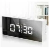 Reloj Despertador Digital LED, Reloj Digital Con Espejo LED, Reloj Despertador Junto A La Cama Por La Mañana, Reloj Despertador Digital Con Luz Nocturna Con Repetición/puerto USB/indicación De Fecha/b -Trio Ventas 99829103 1