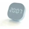 Cuadrado Digital Smart Timing Pequeño Reloj Despertador Cuadrado Mini Reloj De Dibujos Animados Mesita De Noche Reloj Electrónico Luminoso Azul Pálido -Trio Ventas 99831607 1