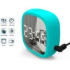 Reloj Despertador De Viaje Reloj LED Digital Control De Voz Brillo Ajustable Atenuación Automática USB Y Funciona Con Pilas Reloj De Espejo De Mesa Para Colgar En La Pared (Azul) 2 Reloj Despertador De Viaje Reloj LED Digital Control De Voz Brillo Ajustable Atenuación Automática USB Y Funciona Con Pilas Reloj De Espejo De Mesa Para Colgar En La Pared (Azul) -Trio Ventas 99838578 1
